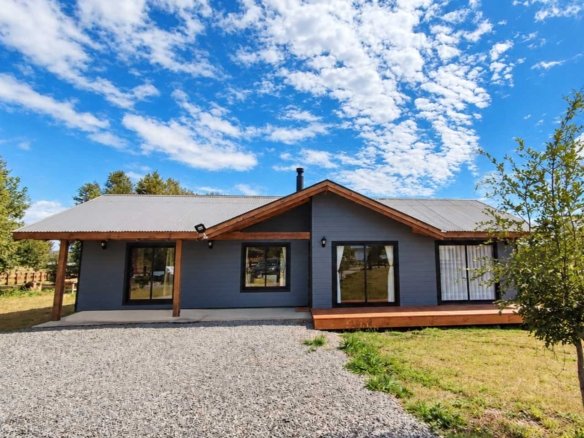 Casa Country Villarrica con vista al volcán