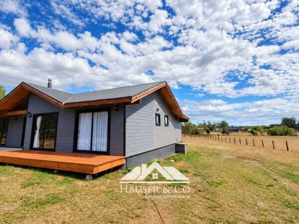 Casa Country Villarrica con vista al volcán