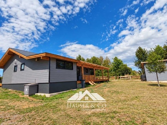 Casa Country Villarrica con vista al volcán
