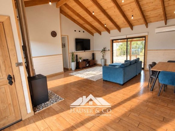 Casa Country Villarrica con vista al volcán