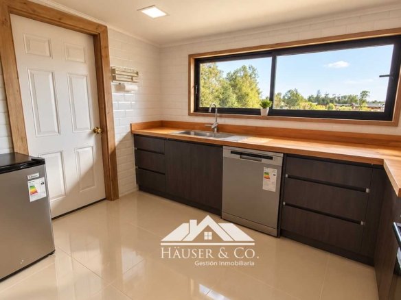 Casa Country Villarrica con vista al volcán
